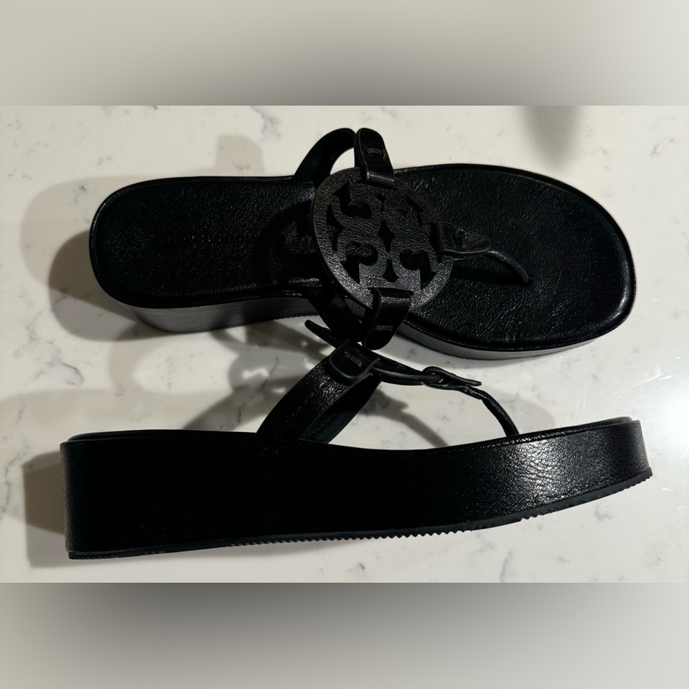 TORY BURCH Women's Miller Wedge Sandal NWOT - Picture 13 of 16
